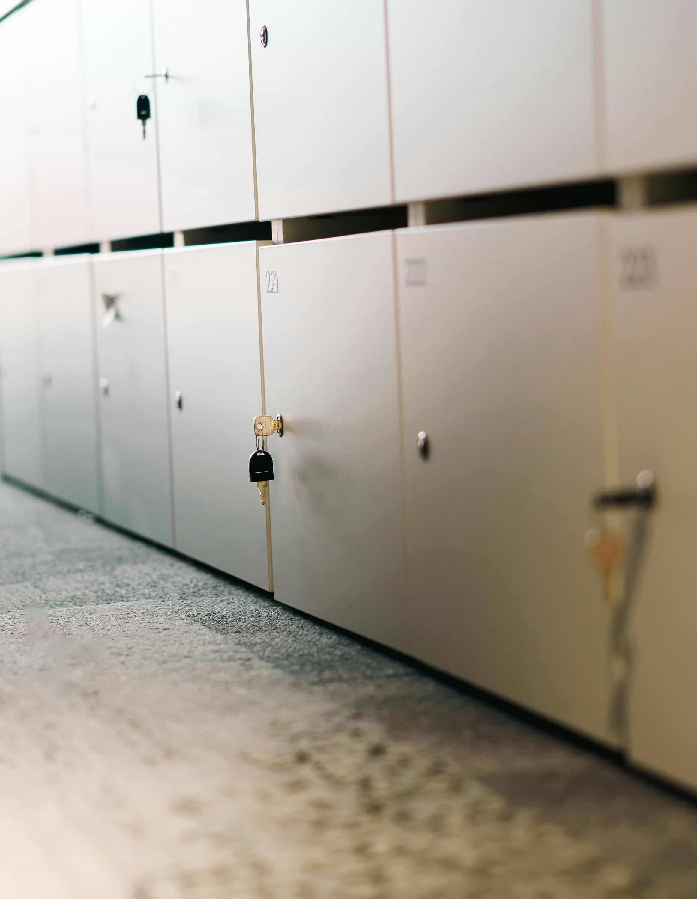 Modern office lockers